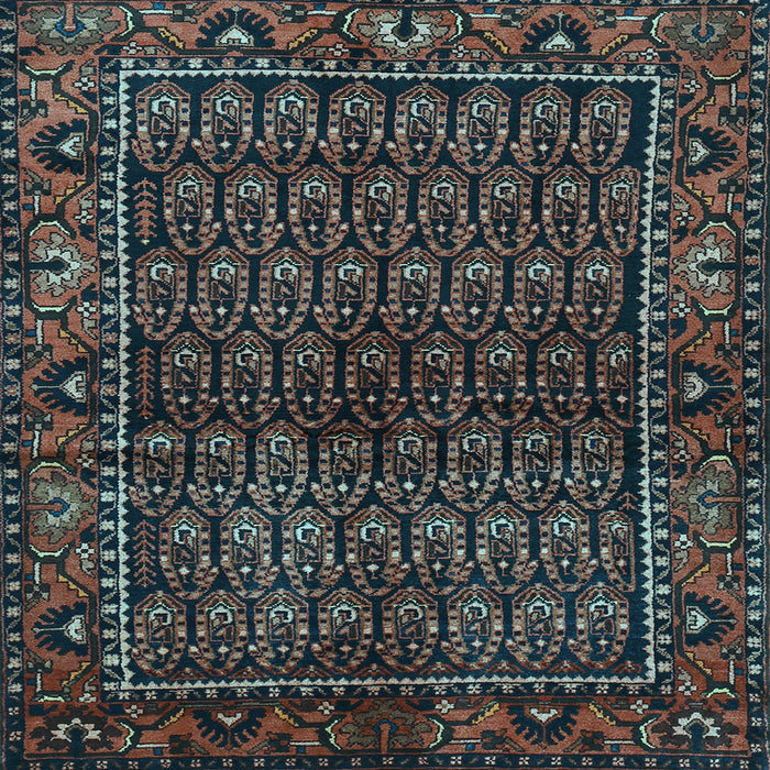 Square Persian Light Blue Traditional Rug, tr573lblu
