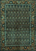 Machine Washable Persian Turquoise Traditional Area Rugs, wshtr573turq