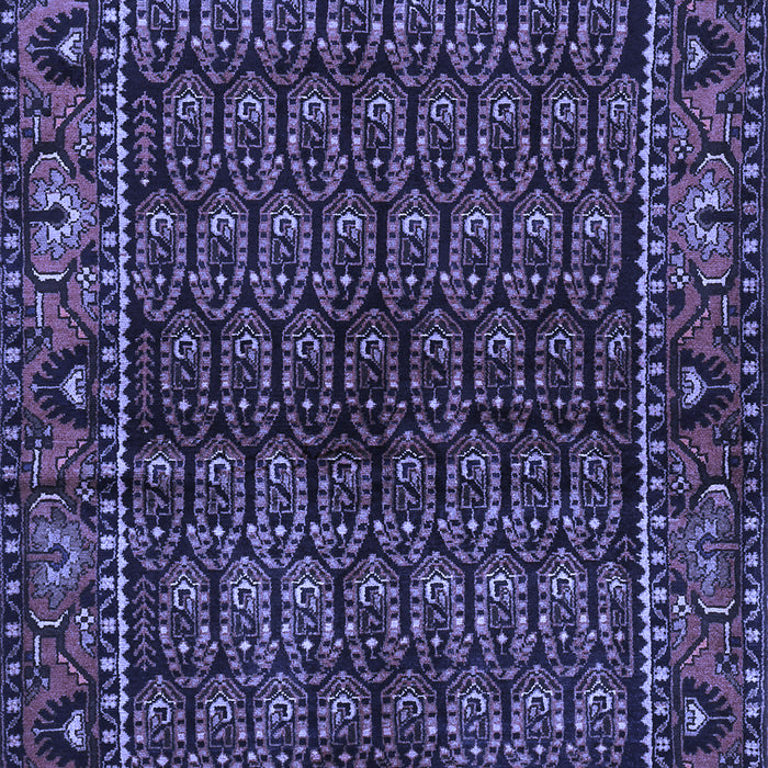 Machine Washable Persian Blue Traditional Rug, wshtr573blu