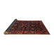 Sideview of Traditional Saffron Red Persian Rug, tr574