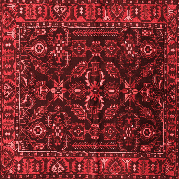 Machine Washable Persian Red Traditional Rug, wshtr574red