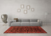 Machine Washable Persian Orange Traditional Area Rugs in a Living Room, wshtr574org