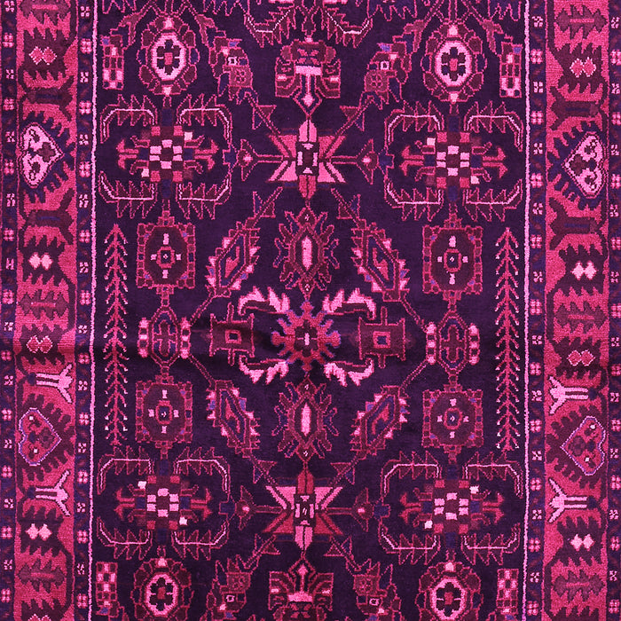 Machine Washable Persian Pink Traditional Rug, wshtr574pnk
