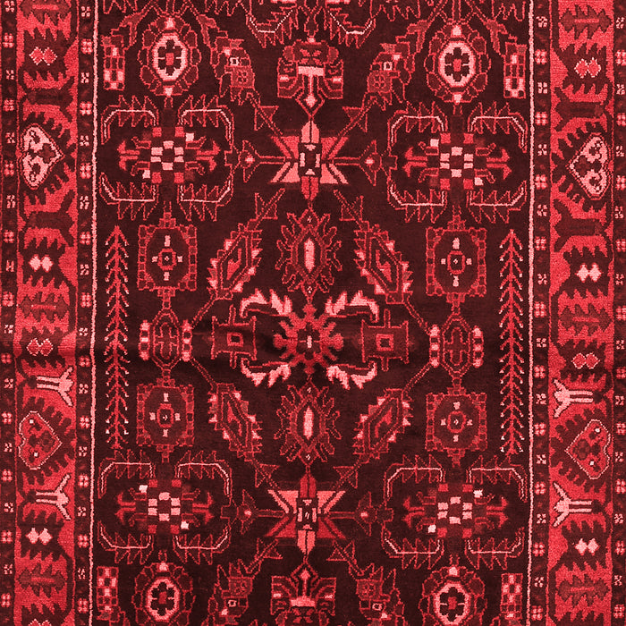Machine Washable Persian Red Traditional Rug, wshtr574red