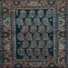 Square Persian Light Blue Traditional Rug, tr575lblu