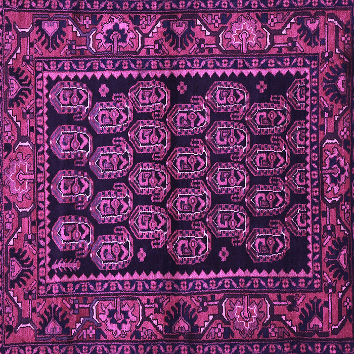 Square Machine Washable Persian Purple Traditional Area Rugs, wshtr575pur