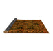 Sideview of Persian Yellow Traditional Rug, tr575yw