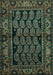 Persian Turquoise Traditional Rug, tr575turq