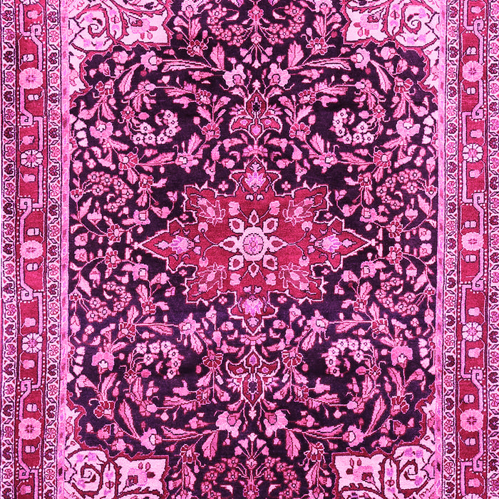 Medallion Pink Traditional Rug, tr576pnk