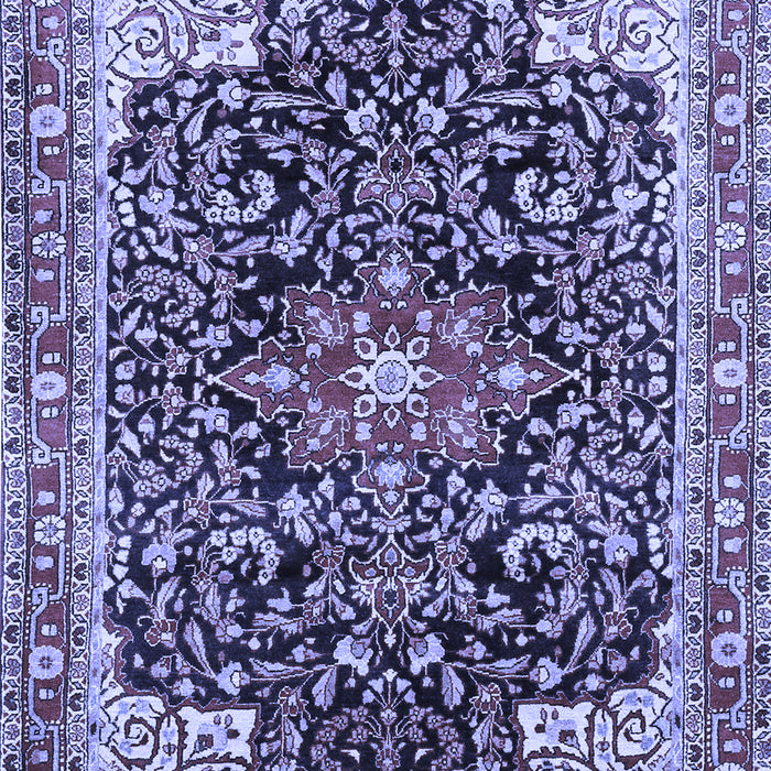 Medallion Blue Traditional Rug, tr576blu