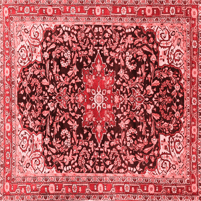 Medallion Red Traditional Rug, tr576red