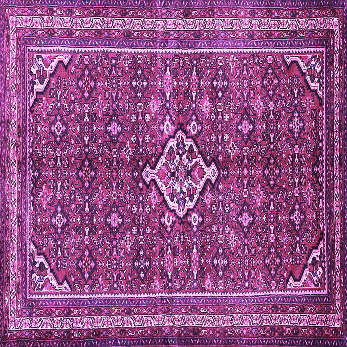 Square Persian Purple Traditional Rug, tr577pur