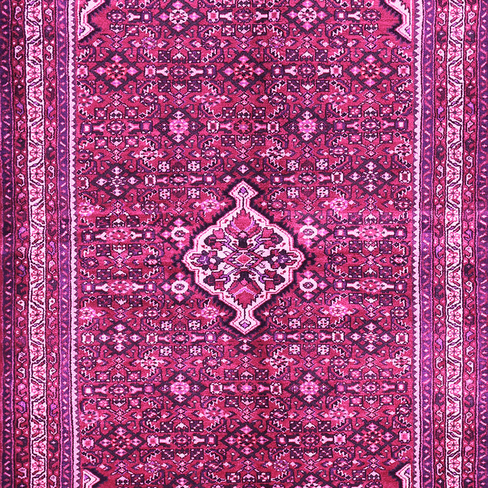 Machine Washable Persian Pink Traditional Rug, wshtr577pnk