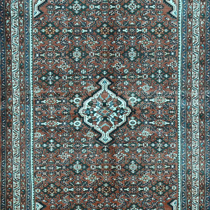 Machine Washable Persian Light Blue Traditional Rug, wshtr577lblu