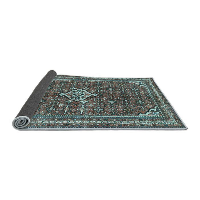 Sideview of Persian Light Blue Traditional Rug, tr577lblu