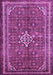 Machine Washable Persian Purple Traditional Area Rugs, wshtr577pur