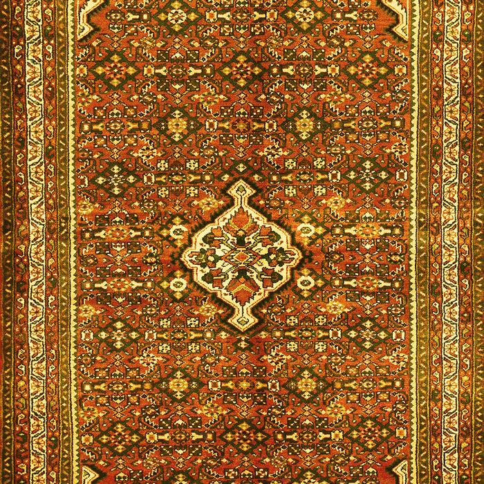 Machine Washable Persian Yellow Traditional Rug, wshtr577yw