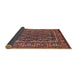 Sideview of Traditional Copper Red Pink Persian Rug, tr578