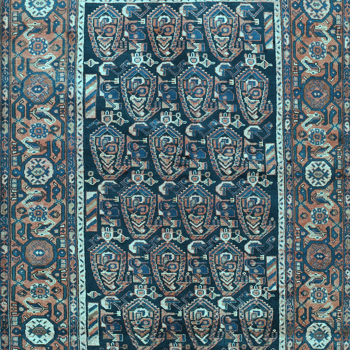 Machine Washable Persian Light Blue Traditional Rug, wshtr578lblu