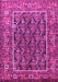 Machine Washable Persian Pink Traditional Rug, wshtr578pnk