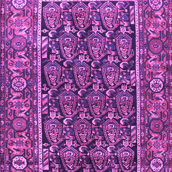 Machine Washable Persian Purple Traditional Area Rugs, wshtr578pur