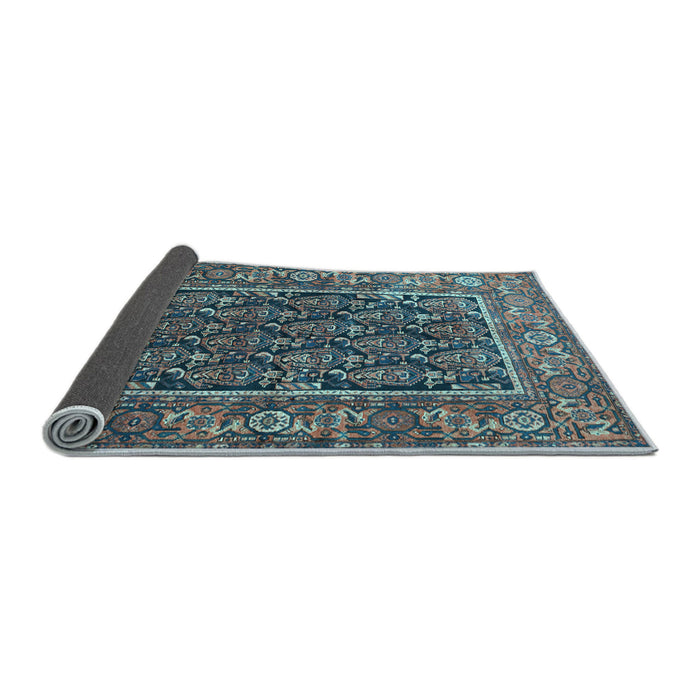 Sideview of Persian Light Blue Traditional Rug, tr578lblu