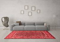 Machine Washable Persian Red Traditional Rug, wshtr578red