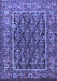 Machine Washable Persian Blue Traditional Rug, wshtr578blu