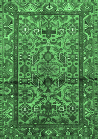 Persian Emerald Green Traditional Rug, tr579emgrn