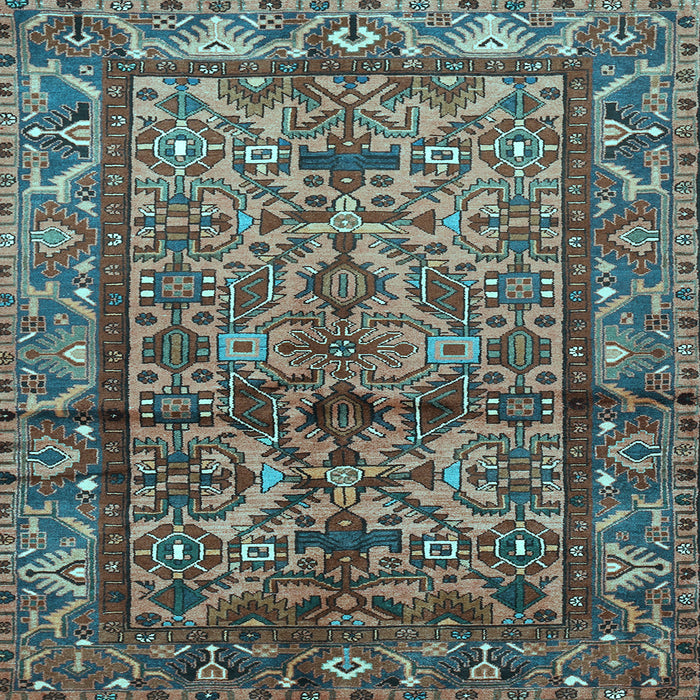 Square Persian Light Blue Traditional Rug, tr579lblu