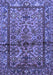 Machine Washable Persian Blue Traditional Rug, wshtr579blu