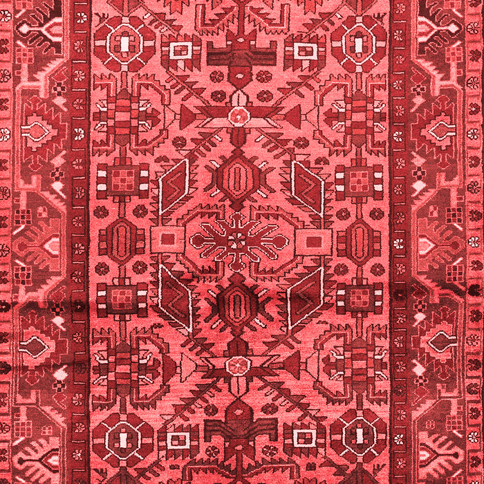 Machine Washable Persian Red Traditional Rug, wshtr579red