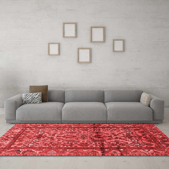 Traditional Red Washable Rugs