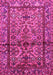 Machine Washable Persian Pink Traditional Rug, wshtr579pnk