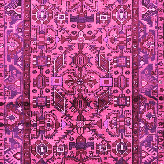 Machine Washable Persian Pink Traditional Rug, wshtr579pnk