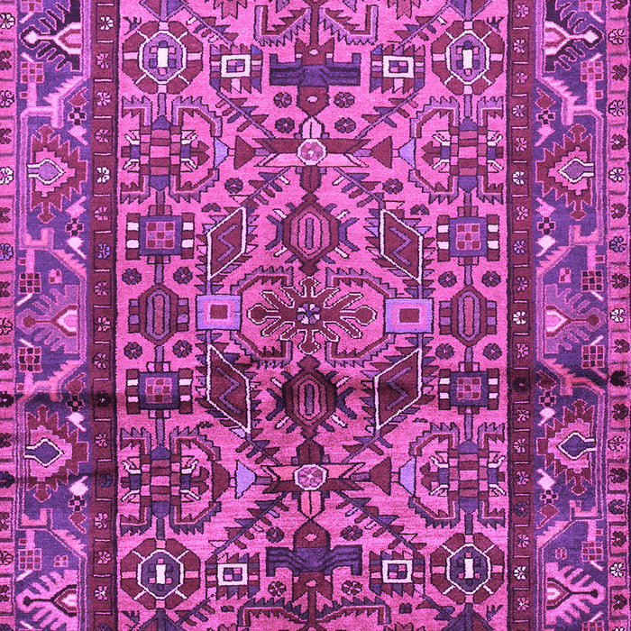 Machine Washable Persian Purple Traditional Area Rugs, wshtr579pur