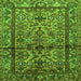 Serging Thickness of Persian Green Traditional Rug, tr579grn