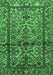 Machine Washable Persian Emerald Green Traditional Area Rugs, wshtr579emgrn