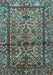 Machine Washable Persian Light Blue Traditional Rug, wshtr579lblu