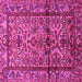Square Persian Pink Traditional Rug, tr579pnk