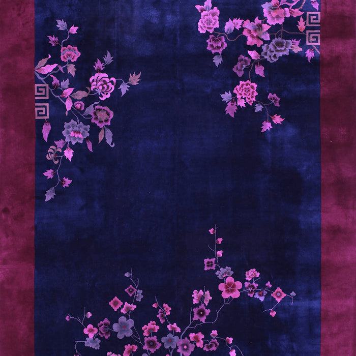Oriental Purple Asian Inspired Rug, tr57pur