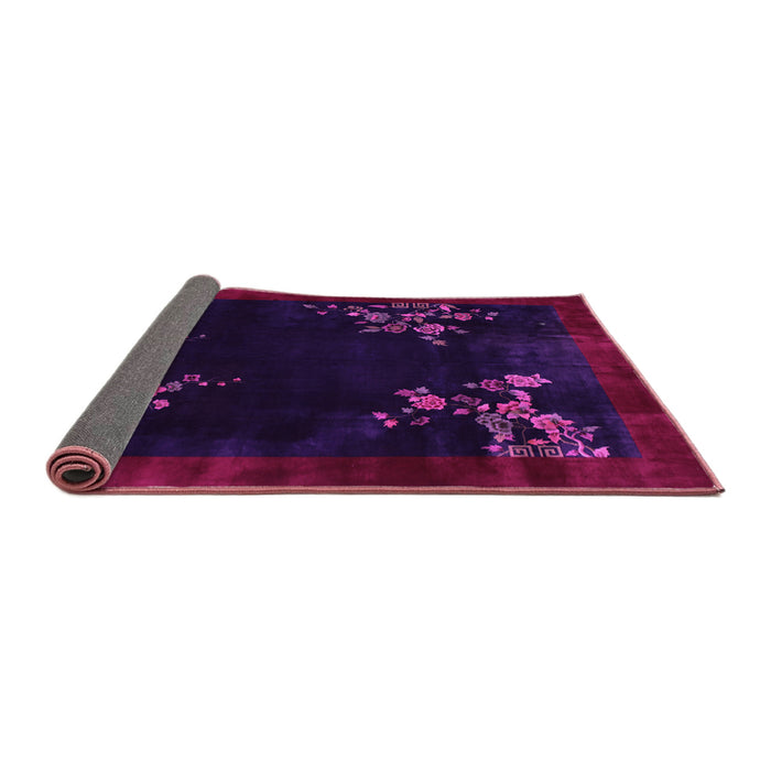 Sideview of Oriental Pink Asian Inspired Rug, tr57pnk