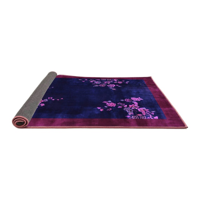 Sideview of Oriental Purple Asian Inspired Rug, tr57pur