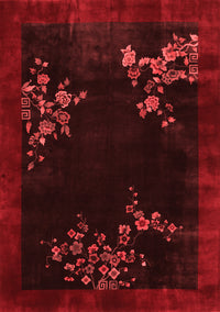 Oriental Red Asian Inspired Rug, tr57red