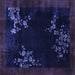 Square Oriental Blue Asian Inspired Rug, tr57blu