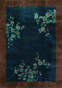 Oriental Turquoise Asian Inspired Rug, tr57turq