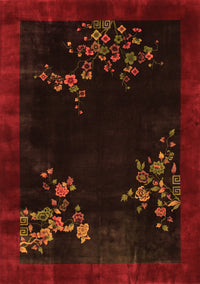 Oriental Orange Asian Inspired Rug, tr57org