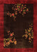 Oriental Orange Asian Inspired Rug, tr57org