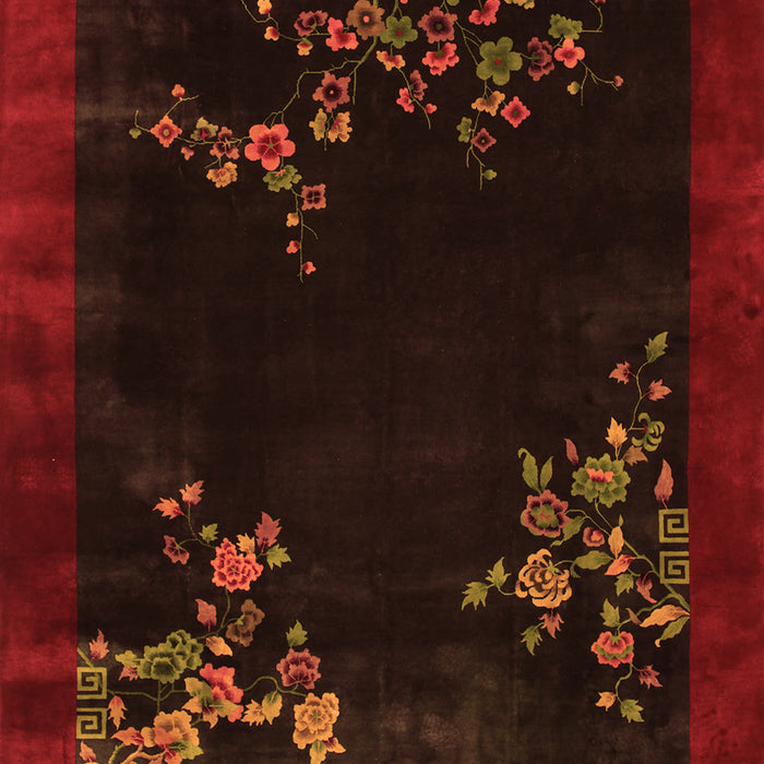 Oriental Orange Asian Inspired Rug, tr57org