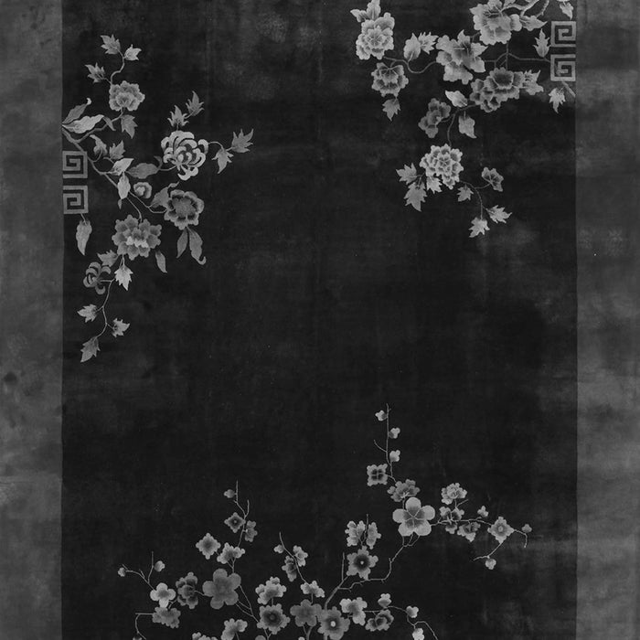 Serging Thickness of Machine Washable Oriental Gray Asian Inspired Rug, wshtr57gry